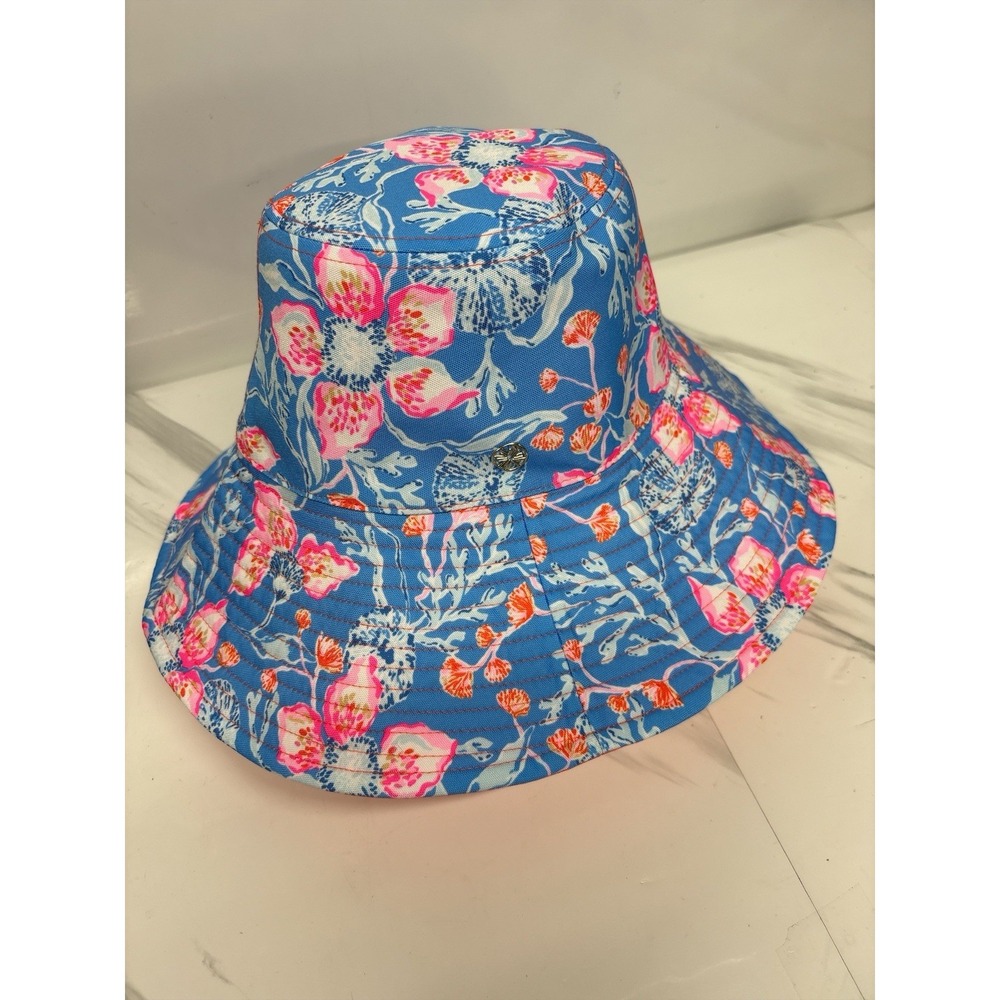Lilly Pulitzer Sun Hat UPF 50 Size 1 Multi Bahamian Rhapsody Reversible NWT